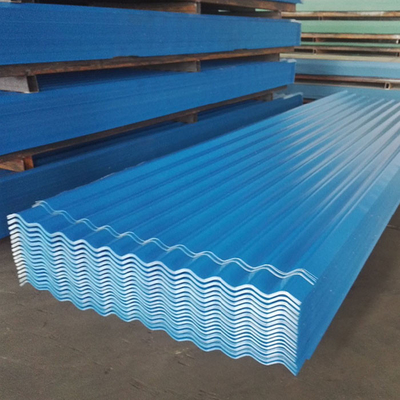 아연 물결모양의 지붕 철은 코팅된 1.2MM ASTM A36 색을 시트로 덮습니다