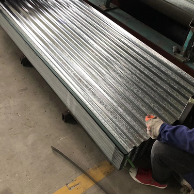 0.18x900/800mm 스틸 지붕 시트, 철 아뤼인크는 시트를 주름지게 했습니다